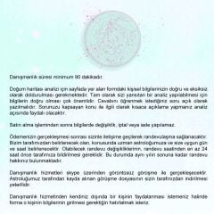 Doğum Haritası Analizi Özel